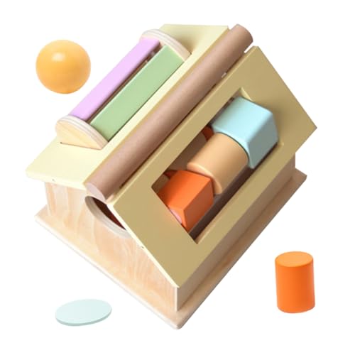 YARNOW 1 Satz Holzspielzeug Lernspielzeug für Kleinkinder Montessori Ballwurf und Münzbox Sensorisches Konzentration und Feinmotorischen Fähigkeiten für Vorschulkinder YARNOW 1 Satz Holzspielzeug Lernspielzeug für Kleinkinder Montessori Ballwurf und Münzbox Sensorisches Konzentration und Feinmotorischen Fähigkeiten für Vorschulkinder von YARNOW