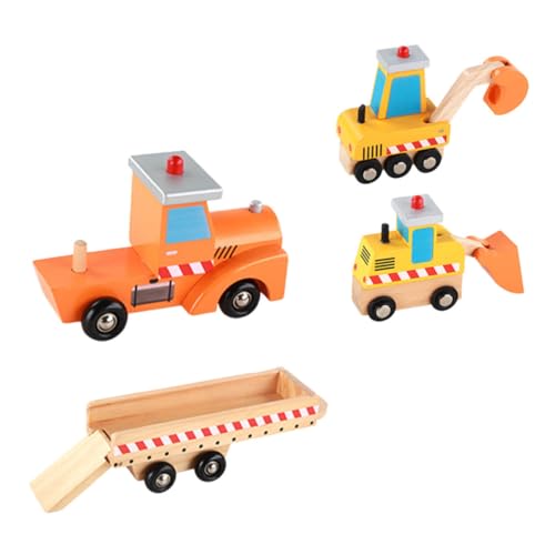 YARNOW 1 Satz Holzspielzeug für Teiliges Fahrzeugmodell mit Bagger und LKW Konstruktionsspielzeug Kreativität und Koordination Sicheres Leichtes Design für Jungen YARNOW 1 Satz Holzspielzeug für Teiliges Fahrzeugmodell mit Bagger und LKW Konstruktionsspielzeug Kreativität und Koordination Sicheres Leichtes Design für Jungen von YARNOW