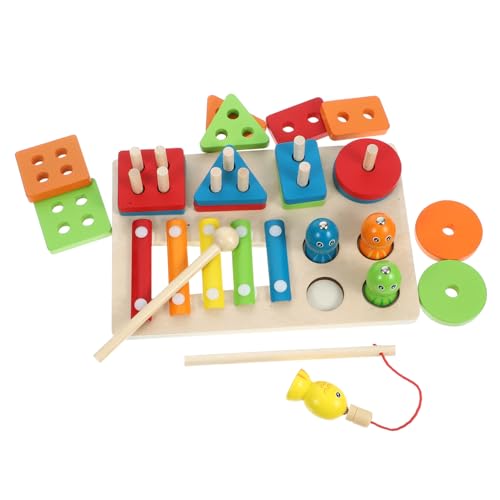 YARNOW 1 Satz Holzspielzeug zur Formenerkennung Geometrisches Sortierspiel für Kleinkinder Fördert Motorik und Kognitive Fähigkeiten für Schulanfang Kinderfreundliches Design Kompakte YARNOW 1 Satz Holzspielzeug zur Formenerkennung Geometrisches Sortierspiel für Kleinkinder Fördert Motorik und Kognitive Fähigkeiten für Schulanfang Kinderfreundliches Design Kompakte von YARNOW