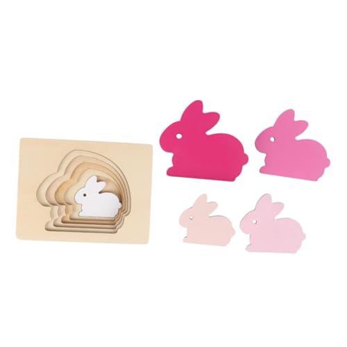 YARNOW 1 Satz Holztierrätsel Puzzlematte puzzlekleber Kaninchen farbiges Holzspielzeug Farberkennungsspielzeug Holzrätsel Lehrmittel Frühes Bildungsspielzeug hölzern Rosa YARNOW 1 Satz Holztierrätsel Puzzlematte puzzlekleber Kaninchen farbiges Holzspielzeug Farberkennungsspielzeug Holzrätsel Lehrmittel Frühes Bildungsspielzeug hölzern Rosa von YARNOW