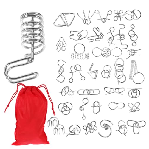 YARNOW 1 Satz Interaktives Metal Puzzle Teile Geduldsspiel für Erwachsene Physik Denkspiel Fördert Kreativität Problemlösungsfähigkeiten für Lernumgebungen Herausforderungen YARNOW 1 Satz Interaktives Metal Puzzle Teile Geduldsspiel für Erwachsene Physik Denkspiel Fördert Kreativität Problemlösungsfähigkeiten für Lernumgebungen Herausforderungen von YARNOW