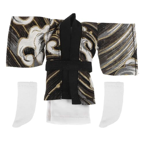 YARNOW 1 Satz Kimono-Set Unser Austauschbar Material Mädchen Schön Puppe Outfits Kleid Prinzessin DIY Zubehör Plüsch-Accessoires Stoff von YARNOW