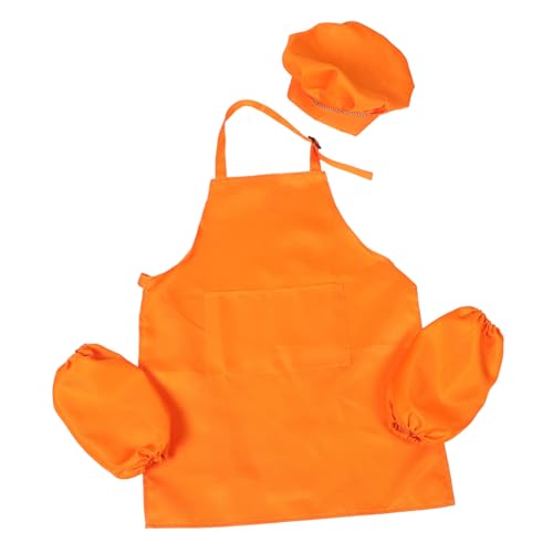 YARNOW 1 Satz Kinderschürze -Huthut Jungs Kochen Kleinkindschürze malen Mädchen Schürzen für Kinderkochschürze Küchenschürze für Kochschürzen Kinderschürzen Polyester Orange YARNOW 1 Satz Kinderschürze -Huthut Jungs Kochen Kleinkindschürze malen Mädchen Schürzen für Kinderkochschürze Küchenschürze für Kochschürzen Kinderschürzen Polyester Orange von YARNOW