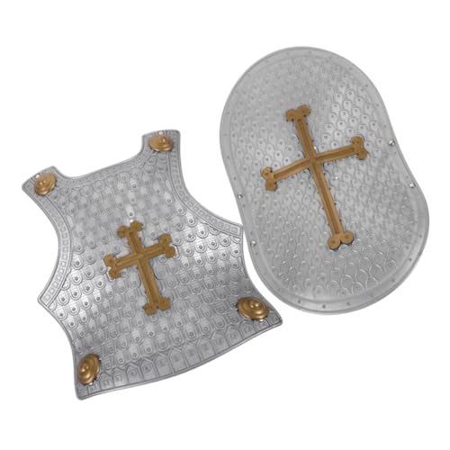 YARNOW 1 Satz Kinderschutzschild Set Superheld Zubehör Für Soldat Schaum Kinderritter Cosplay -kostüm Rollenspielspielzeug Spielzeugrüstung Schildspielzeug Plastik Silber YARNOW 1 Satz Kinderschutzschild Set Superheld Zubehör Für Soldat Schaum Kinderritter Cosplay -kostüm Rollenspielspielzeug Spielzeugrüstung Schildspielzeug Plastik Silber von YARNOW