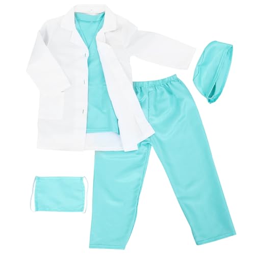 YARNOW 1 Satz Kleidung des Kinderarztes Kinderarztkostüm Rollenspielkostüm Arztkittel Für Kleinkinder Laborkittel Für Kinderwissenschaftler Kostüme Für Stoff YARNOW 1 Satz Kleidung des Kinderarztes Kinderarztkostüm Rollenspielkostüm Arztkittel Für Kleinkinder Laborkittel Für Kinderwissenschaftler Kostüme Für Stoff von YARNOW