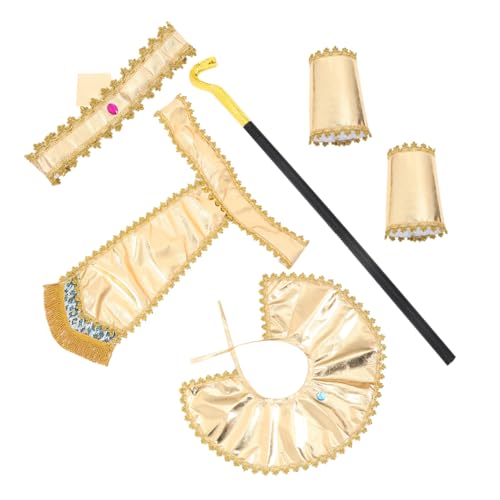 YARNOW 1 Satz -Kleidungsset Party Performance Outfit ägyptisches imitiertes Kostüm imitierte darstellende Requisite Ägyptisches -Kostüm Abs Golden von YARNOW