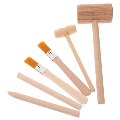 YARNOW 1 Satz Kleines Holzwerkzeug Set für Teiliges Set mit Hammer Meißel und Pinsel Archäologie und Grabungswerkzeuge für Jungen Kreativität und Lernfähigkeiten YARNOW 1 Satz Kleines Holzwerkzeug Set für Teiliges Set mit Hammer Meißel und Pinsel Archäologie und Grabungswerkzeuge für Jungen Kreativität und Lernfähigkeiten von YARNOW
