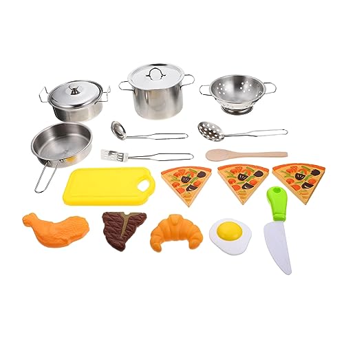 YARNOW 1 Satz Kochspielzeug für Mädchen Spielzeugnahrung für Jungen Spielzeugküche Kinderspiele Hausspielzeug Kinderspielzeug Rostfreier Stahl YARNOW 1 Satz Kochspielzeug für Mädchen Spielzeugnahrung für Jungen Spielzeugküche Kinderspiele Hausspielzeug Kinderspielzeug Rostfreier Stahl von YARNOW