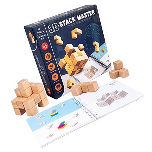 YARNOW 1 Satz Kreatives Holz Bausteine für Lernspielzeug Logischem und Kreativität Pädagogisches Holzspielzeug für Kleinkinder für Geburtstage und Alltag von YARNOW