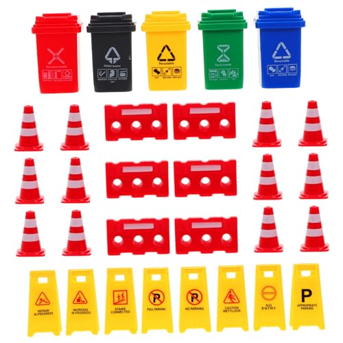 YARNOW 1 Satz Lehrmittel für Mini-Leitkegel aus Kunststoff Straßenschilder für winzige Verkehrskegel Verkehrsschilder für Mülleimer Plastik YARNOW 1 Satz Lehrmittel für Mini-Leitkegel aus Kunststoff Straßenschilder für winzige Verkehrskegel Verkehrsschilder für Mülleimer Plastik von YARNOW