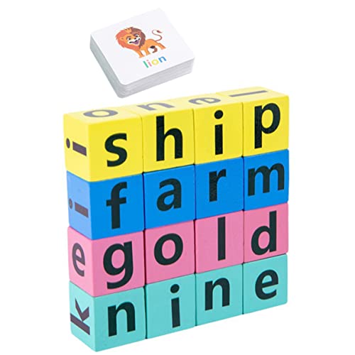 YARNOW 1 Satz Lernspielzeug Kinderspielzeug Wortbuchstabierspielzeug Kinderbuchstabe kognitives Alphabet-Rechtschreibspiel Buchstabenblock für hölzern YARNOW 1 Satz Lernspielzeug Kinderspielzeug Wortbuchstabierspielzeug Kinderbuchstabe kognitives Alphabet-Rechtschreibspiel Buchstabenblock für hölzern von YARNOW