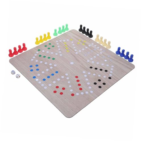YARNOW 1 Satz Ludo Schachbretter tragbares Schach Gummi YARNOW 1 Satz Ludo Schachbretter tragbares Schach Gummi von YARNOW
