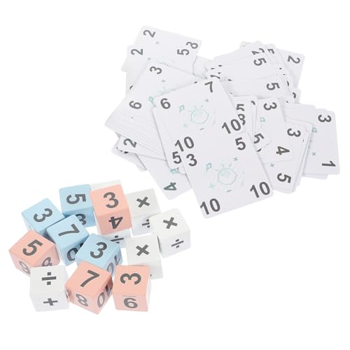 YARNOW 1 Satz Mathematisches Lernspielzeug für Montessori Mathematikspiel mit Holzbausteinen und Lernkarten Interaktive Spiele Mathematischen Fähigkeiten für Vorschulkinder und YARNOW 1 Satz Mathematisches Lernspielzeug für Montessori Mathematikspiel mit Holzbausteinen und Lernkarten Interaktive Spiele Mathematischen Fähigkeiten für Vorschulkinder und von YARNOW