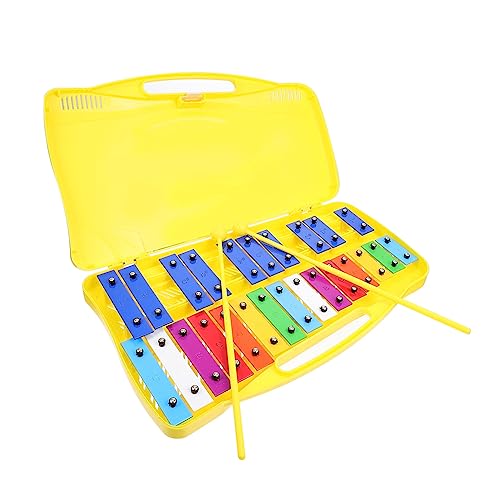 YARNOW 1 Satz Metallophon Buntes Eisenplatten Musikinstrument für Musikalischen Wahrnehmung und Entwicklung von Klangfähigkeiten von YARNOW