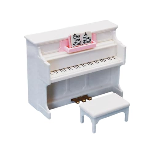 YARNOW 1 Satz Mini -Klavierspielzeug winziges Klavier kreative Mini-Dekoration Mini-Klavier Musik Klavier mini Möbel Puppenhaus-Zeug dekoratives Klaviermodell Klavierfigur Plastik Weiß von YARNOW