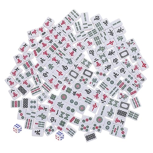 YARNOW 1 Satz Mini Mahjong Set für Reisen Tragbares Traditionelles Chinesisches Mahjong Großer Aufbewahrungstasche für Outdoor Aktivitäten und Partys YARNOW 1 Satz Mini Mahjong Set für Reisen Tragbares Traditionelles Chinesisches Mahjong Großer Aufbewahrungstasche für Outdoor Aktivitäten und Partys von YARNOW