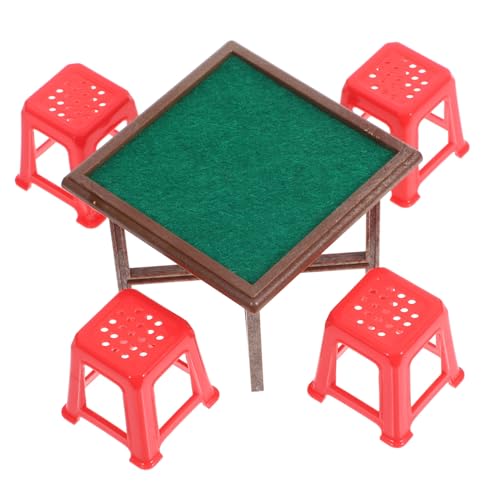 YARNOW 1 Satz Mini Mahjong Tisch Und Stuhl Miniaturen Winzig Drinnen Puppe Für Deko Mini-stühle Miniaturhandwerk Miniaturmöbel Miniaturstühle Miniaturtisch Abs YARNOW 1 Satz Mini Mahjong Tisch Und Stuhl Miniaturen Winzig Drinnen Puppe Für Deko Mini-stühle Miniaturhandwerk Miniaturmöbel Miniaturstühle Miniaturtisch Abs von YARNOW