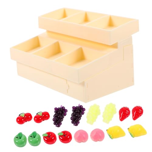 YARNOW 1 Satz Mini -Obst- und Gemüsemodell Puppenhaus-Supermarktregal Machen Sie es Mini-Essen Küchenminiaturen Miniatur-Warenregal Puppenhausdekor Plastik Beige YARNOW 1 Satz Mini -Obst- und Gemüsemodell Puppenhaus-Supermarktregal Machen Sie es Mini-Essen Küchenminiaturen Miniatur-Warenregal Puppenhausdekor Plastik Beige von YARNOW