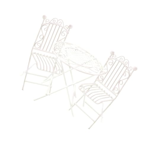 YARNOW 1 Satz Mini-Tisch- und Stuhlmodell Zahlen für Puppenhausmöbel Miniatur drinnen Außenstuhl Miniaturdekoration Miniaturen zum Basteln Mini-Möbelstatuen Mini-Hausdekoration Eisen Weiß YARNOW 1 Satz Mini-Tisch- und Stuhlmodell Zahlen für Puppenhausmöbel Miniatur drinnen Außenstuhl Miniaturdekoration Miniaturen zum Basteln Mini-Möbelstatuen Mini-Hausdekoration Eisen Weiß von YARNOW