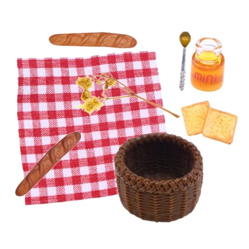 YARNOW 1 Satz Mini-frühstücksset Miniatur Dekoration Weihnachten Puppe Kunstbrot Realistisch Zur Präsentation Simulation Mini-brotkorb Mini-Essen Mini-Ornament Stoff YARNOW 1 Satz Mini-frühstücksset Miniatur Dekoration Weihnachten Puppe Kunstbrot Realistisch Zur Präsentation Simulation Mini-brotkorb Mini-Essen Mini-Ornament Stoff von YARNOW