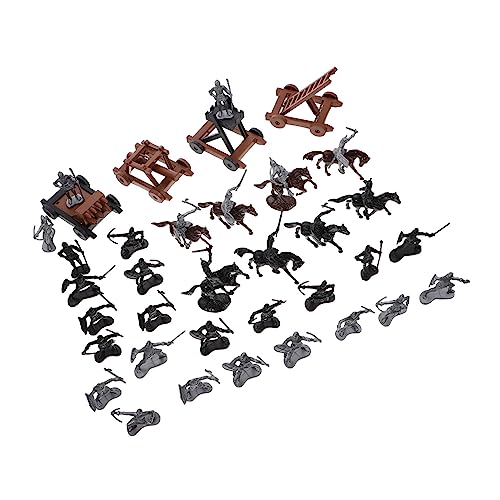 YARNOW 1 Satz Mittelalterliches Soldaten und Pferdemodell Teiliges Figuren Set für Sandtisch Dekoration Realistische Kriegsführung und Eltern Interaktion von YARNOW