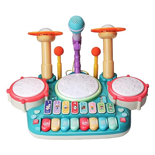 YARNOW 1 Satz Multifunktionales Schlagzeug Set für Kleine Musiker Jahre mit Trommeln Klavier und Percussion Fördert Musikalische Energieeffizient Sicheres für Jungen YARNOW 1 Satz Multifunktionales Schlagzeug Set für Kleine Musiker Jahre mit Trommeln Klavier und Percussion Fördert Musikalische Energieeffizient Sicheres für Jungen von YARNOW