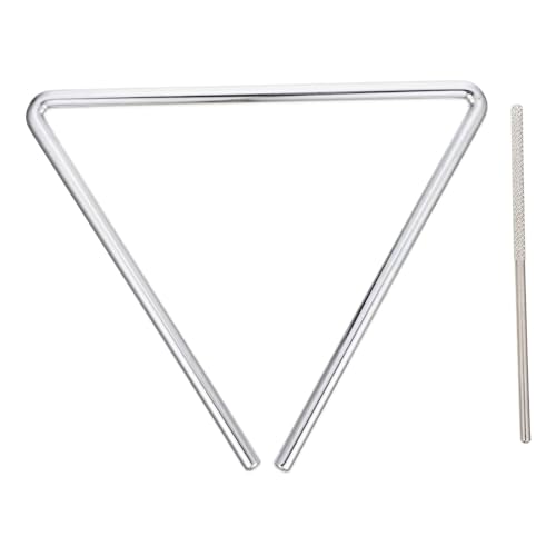 YARNOW 1 Satz Musik Triangle Set Percussion Instrument mit Schlägel für Junge Mädchen Geeignet für Musikunterricht und Spiel Fördert Kreativität und Interesse an und Rhythmus von YARNOW