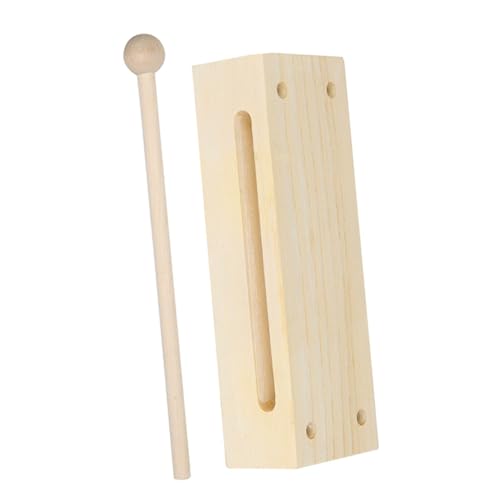 YARNOW 1 Satz Musikinstrument aus Holz für Doppelton Block mit Schlägel Pädagogisches Percussion Kreativität Konzentration und Musikalischen Fähigkeiten YARNOW 1 Satz Musikinstrument aus Holz für Doppelton Block mit Schlägel Pädagogisches Percussion Kreativität Konzentration und Musikalischen Fähigkeiten von YARNOW