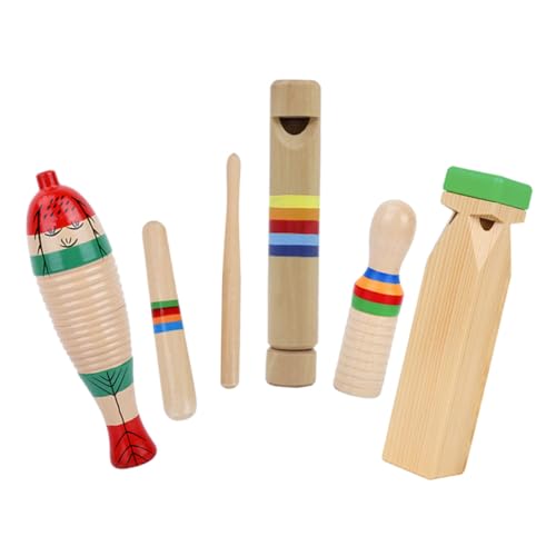 YARNOW 1 Satz Musikinstrumente Teiliges Holzspielzeug für Frühe Bildung Sicher und Schadstofffrei Fördert Hand Augen Koordination und Kreativität für Jungen und Ab Jahren von YARNOW