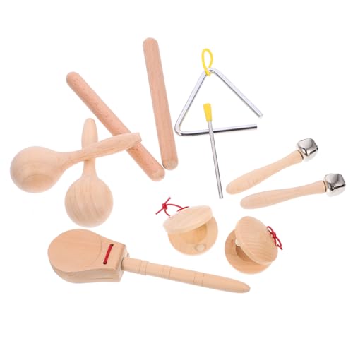 YARNOW 1 Satz Musikinstrumente für Holzspielzeug Percussion mit Baumwolltasche für Rhythmus und Hand Augen Koordination für Kleinkinder und Vorschulkinder YARNOW 1 Satz Musikinstrumente für Holzspielzeug Percussion mit Baumwolltasche für Rhythmus und Hand Augen Koordination für Kleinkinder und Vorschulkinder von YARNOW