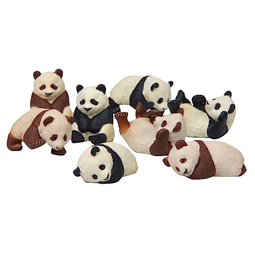 YARNOW 1 Satz Panda -Statue - Bären Ornament Skulptur Winzig Cartoon-Tier Kleine Süße Tiere Figuren Mikrotiere Panda-Modell Mini-Panda-Figuren PVC 8 Stück YARNOW 1 Satz Panda -Statue - Bären Ornament Skulptur Winzig Cartoon-Tier Kleine Süße Tiere Figuren Mikrotiere Panda-Modell Mini-Panda-Figuren PVC 8 Stück von YARNOW