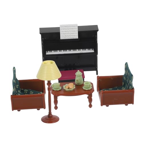 YARNOW 1 Satz Piano Set für Puppenhaus Puppenhaus Möbel Dekoration Wohnzimmer Einrichtung mit Klavier Kleine Raumdekoration für Fantasievolles YARNOW 1 Satz Piano Set für Puppenhaus Puppenhaus Möbel Dekoration Wohnzimmer Einrichtung mit Klavier Kleine Raumdekoration für Fantasievolles von YARNOW