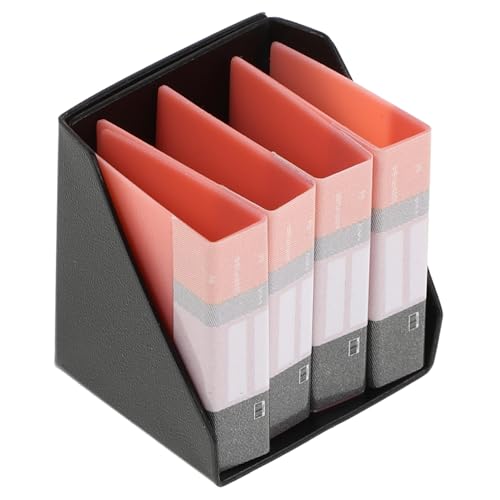 YARNOW 1 Satz Puppenhaus-Ordner Miniaturen Mini-Dateiordner Größe Miniaturmöbel Mini-Puppenhausmöbel Miniatur-Zeug Miniaturpuppenhaus -Kit Puppenhauszubehör Plastik Rosa von YARNOW