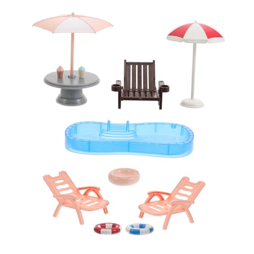 YARNOW 1 Satz Puppenhaus-Schwimmbad Kinderminiaturspielzeug Mini-schwimmbadmöbel Miniatur-puppenhauszubehör Mini-Modell Mini-strandkorb-Modell Miniatur-hausmöbel Mini Möbel Plastik YARNOW 1 Satz Puppenhaus-Schwimmbad Kinderminiaturspielzeug Mini-schwimmbadmöbel Miniatur-puppenhauszubehör Mini-Modell Mini-strandkorb-Modell Miniatur-hausmöbel Mini Möbel Plastik von YARNOW