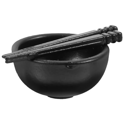 YARNOW 1 Satz Puppenhausdekoration Stellen Sie Sich vor, Sie Schüssel klein Schüsseln Miniatur-Schüssel Mini-Schüssel- Miniatur-Essstäbchen- Metall Black YARNOW 1 Satz Puppenhausdekoration Stellen Sie Sich vor, Sie Schüssel klein Schüsseln Miniatur-Schüssel Mini-Schüssel- Miniatur-Essstäbchen- Metall Black von YARNOW