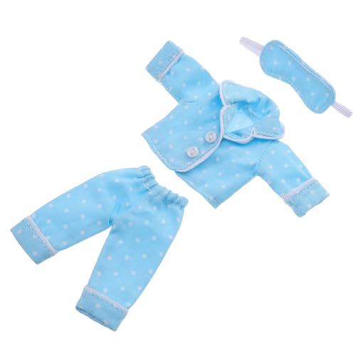 YARNOW 1 Satz Puppenkleidung Kleiderschrank Puppenpyjama Bausatz Mini Puppen-Outfits Für Rollenspiele Puppen-nachtwäsche Für Mädchen Vorgeben Spielzeit Polyester Sky-Blue YARNOW 1 Satz Puppenkleidung Kleiderschrank Puppenpyjama Bausatz Mini Puppen-Outfits Für Rollenspiele Puppen-nachtwäsche Für Mädchen Vorgeben Spielzeit Polyester Sky-Blue von YARNOW