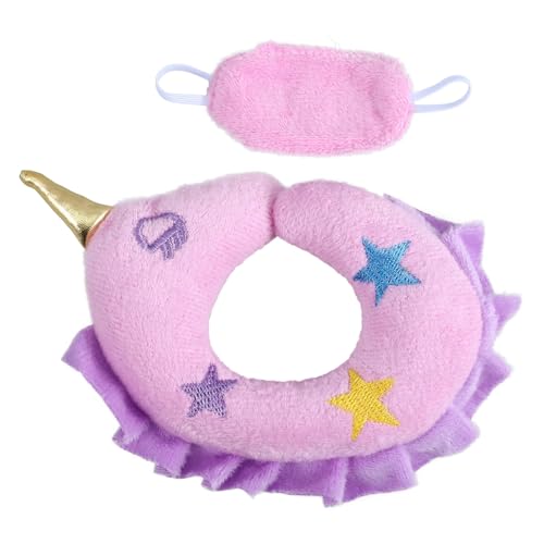 YARNOW 1 Satz Puppenzubehör Set Miniatur Nackenstütze Augenmaske für Puppen Wiederverwendbare Kostüme Accessoire von YARNOW