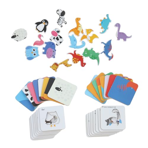 YARNOW 1 Satz Puzzle für Frühe Bildung Tier und Dinosaurier Puzzle Karten Sicheres Papiermaterial Fördert Logisches und Hand Augen Koordination YARNOW 1 Satz Puzzle für Frühe Bildung Tier und Dinosaurier Puzzle Karten Sicheres Papiermaterial Fördert Logisches und Hand Augen Koordination von YARNOW
