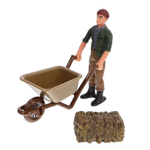 YARNOW 1 Satz Realistisches Bauernhof Modellspielzeug mit Trolley für Lifelike Miniatur Dekoration und Lernspielzeug Kreativität und Geschicklichkeit von YARNOW