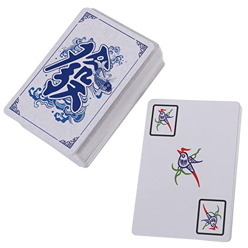 YARNOW 1 Satz Reise Mahjong Karten Tragbares Mahjong für Familien und Freunde Leicht Aufbewahrungsbox Langlebig und Partys von YARNOW