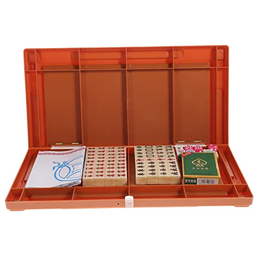 YARNOW 1 Satz Reise Mahjong Set mit Tragbares Unterhaltsames Mahjong Set Urlaub Camping und Partys Hochwertige Verarbeitung und Leichtes Design Engagierendes Chinesisches Brettspiel für YARNOW 1 Satz Reise Mahjong Set mit Tragbares Unterhaltsames Mahjong Set Urlaub Camping und Partys Hochwertige Verarbeitung und Leichtes Design Engagierendes Chinesisches Brettspiel für von YARNOW