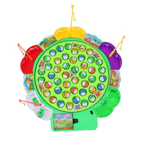 YARNOW 1 Satz Rotierendes Angelspielzeug für Interaktives mit Bunten Fischen für Eltern Aktivitäten ohne Batterien Geeignet für Partys und Outdoor Spiele Zufällige Farbe von YARNOW