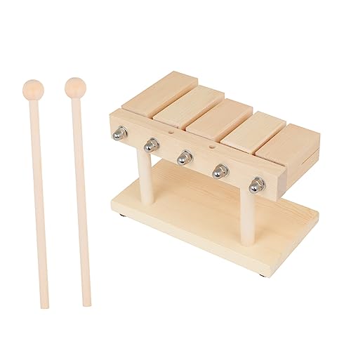 YARNOW 1 Satz Schlaginstrumente aus Ahornholz Musikalisches für Frühe Bildung Rhythmusspielzeug für Kleinkinder Holzfarbe von YARNOW