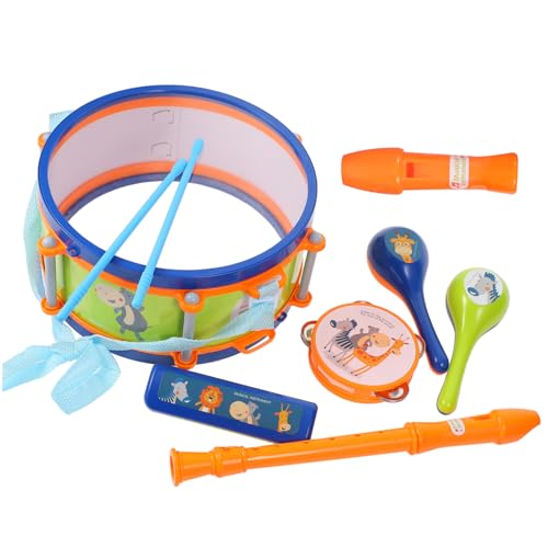 YARNOW 1 Satz Schlagzeug Teiliges Musikinstrument Set für Kleinkinder mit Bunten Designs Musikalischen Entwicklung und Kreativität von YARNOW