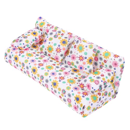YARNOW 1 Satz Sofa Modell für Puppenhaus Vintage Deko für Landschaften mit Kissen für Puppenmöbel und Kreative Gestaltung YARNOW 1 Satz Sofa Modell für Puppenhaus Vintage Deko für Landschaften mit Kissen für Puppenmöbel und Kreative Gestaltung von YARNOW