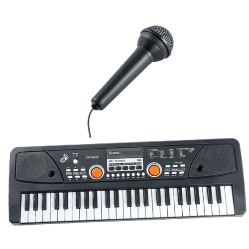 YARNOW 1 Satz Tasten Klavier mit Mikrofon Multifunktionales Elektronisches Keyboard für Musikalische Frühbildung und Leicht und Tragbar für Kleinkinder und Vorschulkinder von YARNOW