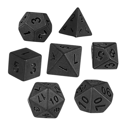 YARNOW Acryl Würfel 7 Stück Mehrseitige Spielwürfel 4, 6 8, 10 12, 20-Seitige Lustiges Würfelspielzeug für Ü und RPG Robustes Lernspielzeug für Kinder für Tischspiele und Partys von YARNOW
