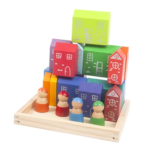 YARNOW 1 Satz Teiliges Kinderbausteine Pädagogische Holzbausteine für Kreative Lernspiele für Jungen und Fördert Koordination und Problemlösungsfähigkeiten YARNOW 1 Satz Teiliges Kinderbausteine Pädagogische Holzbausteine für Kreative Lernspiele für Jungen und Fördert Koordination und Problemlösungsfähigkeiten von YARNOW