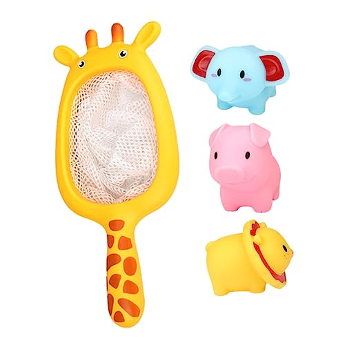 YARNOW 1 Satz Teiliges Set Interaktive Badewannenspielzeuge für Kleinkinder Cartoon Squishy Wassertoys mit Geräuschfunktion Geeignet für Badewanne und Pool Fördert die Hand Augen von YARNOW