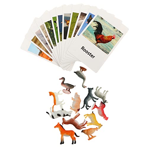 YARNOW 1 Satz Tierspiel Nutztier Zuordnungskarten Tiere Tier Kinderspielzeug Kognitives Tier Zuordnungsspielzeug Früherziehungsspielzeug Tier Zuordnungsspielzeug Tiermodell von YARNOW